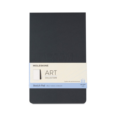 Moleskine Art Sketchbook, Hard Cover, Medium (4.5 x 7) Plain/Blank,  Sapphire Blue, 88 Pages