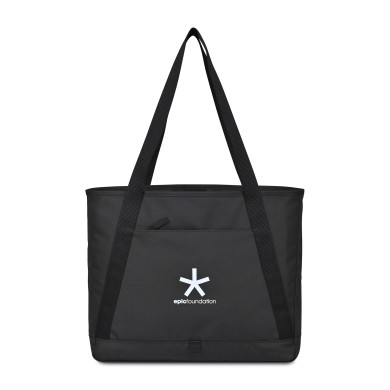 AWARE™ Recycled Cotton Shopper Tote Bag with Interior Zip Pocket
